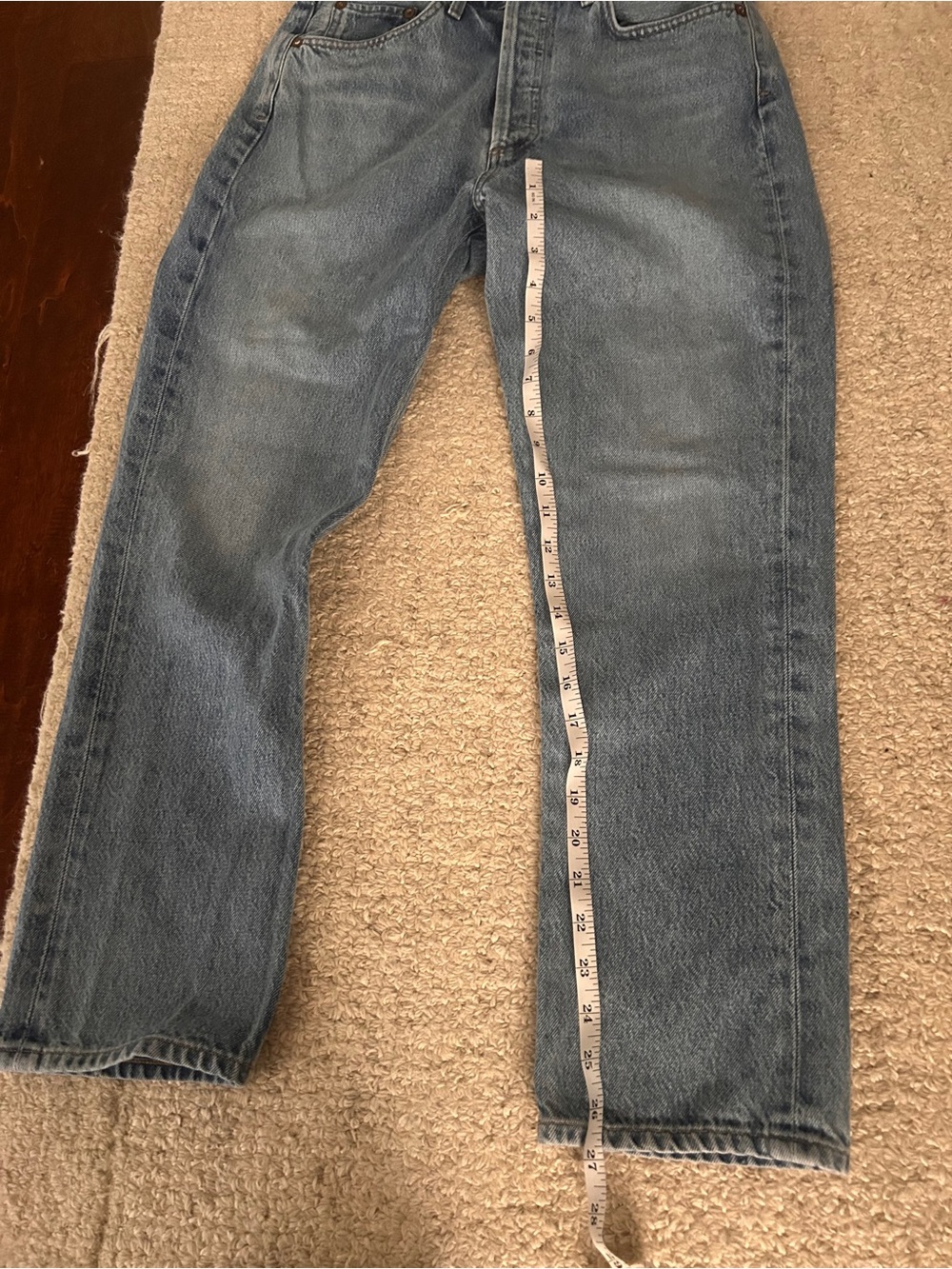 Agolde Riley High Rise Straight Crop Jeans 28 - Picture 8 of 9